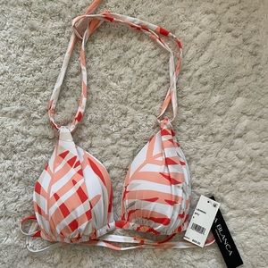 LA BLANCA Halter Bikini Top Size 8